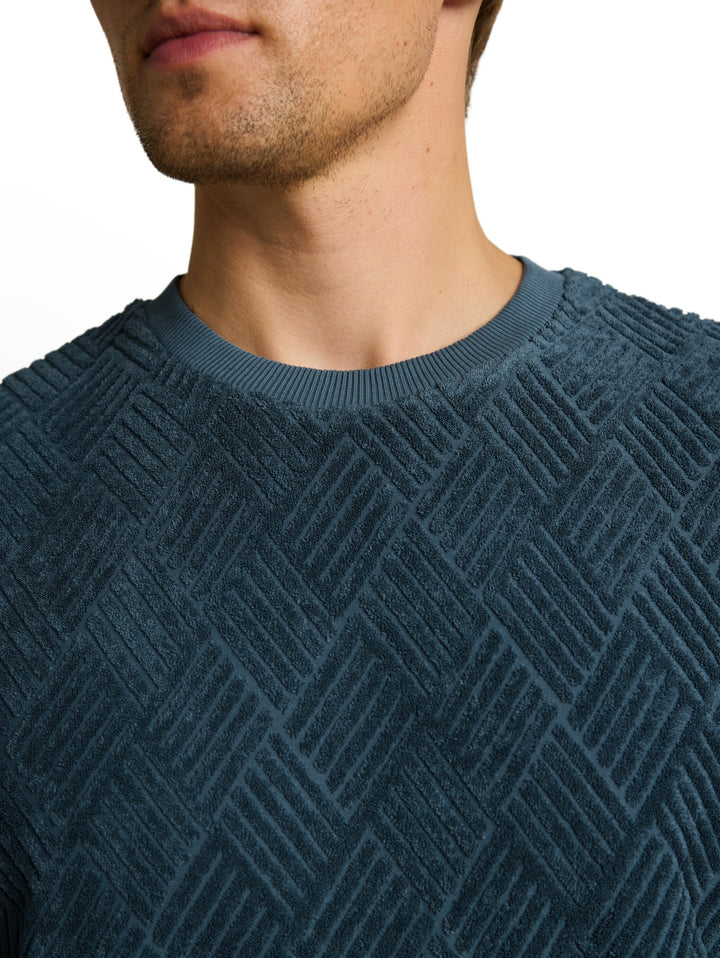 relaxed structured t-shirt, tide petrol 32227 Bild 6