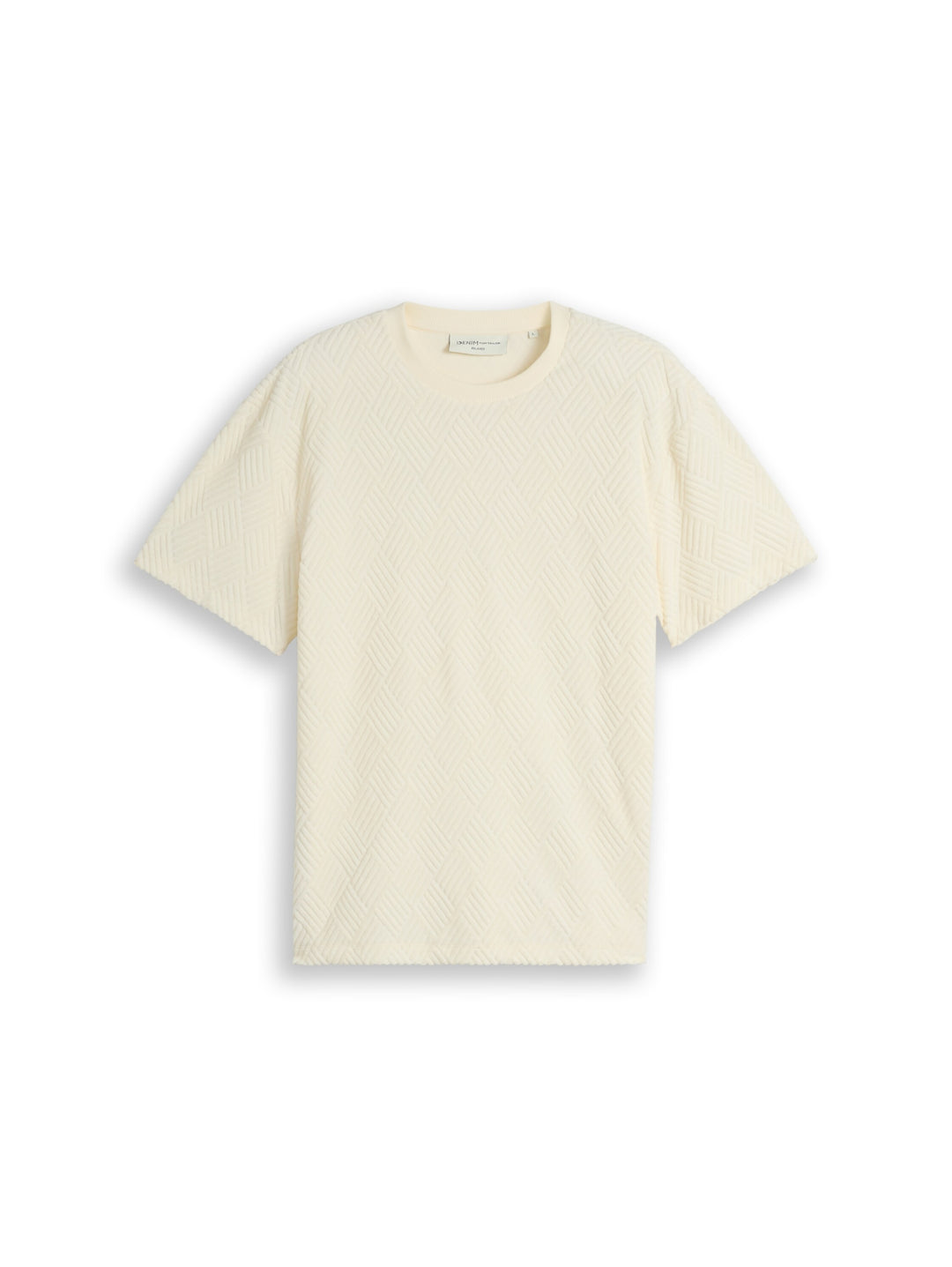 relaxed structured t-shirt, Wool White 12906 Bild 1
