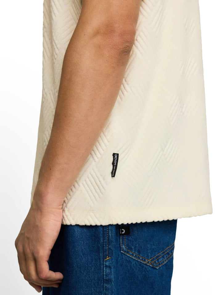 relaxed structured t-shirt, Wool White 12906 Bild 6