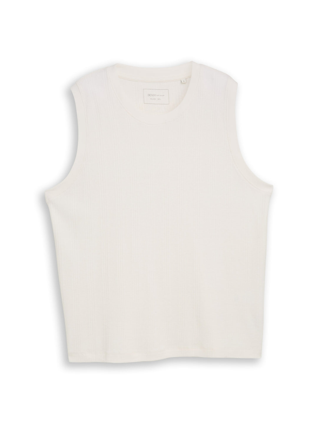 relaxed structured tank top, Wool White 12906 Bild 1