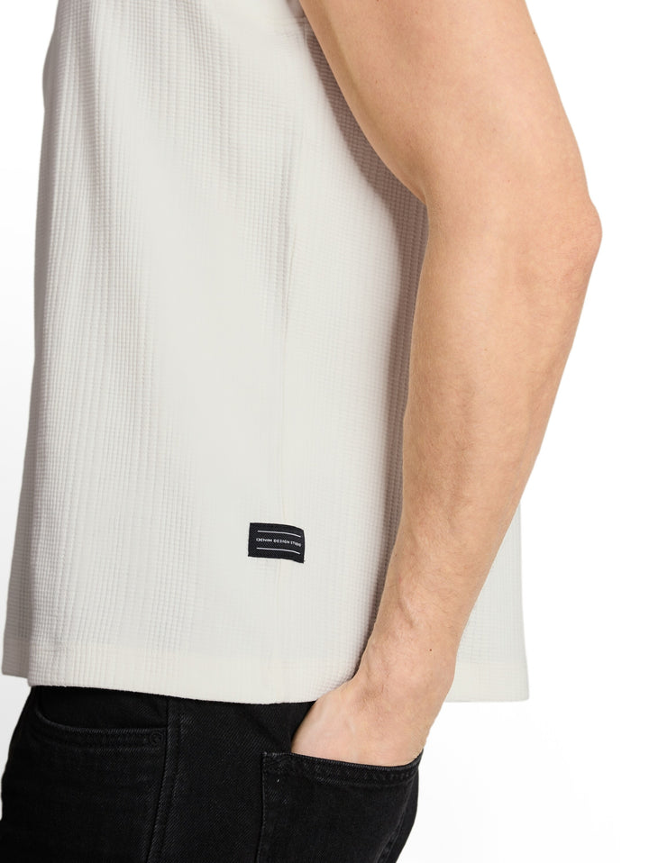 relaxed structured tank top, Wool White 12906 Bild 6