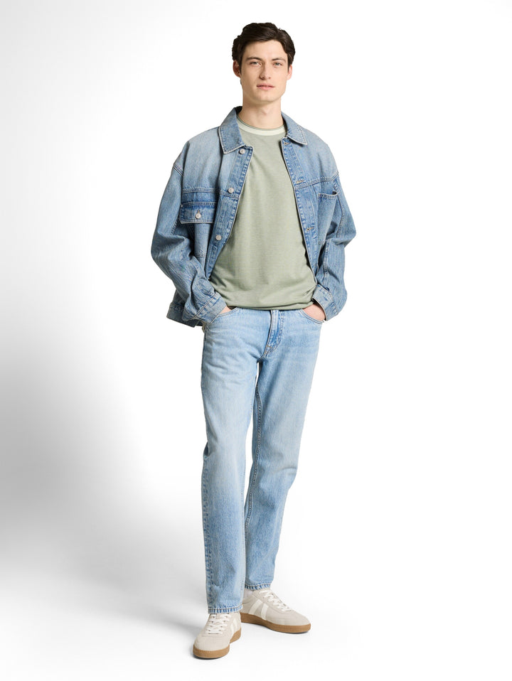 relaxed structured tshirt, mint sea spray two tone pique 39867 Bild 3