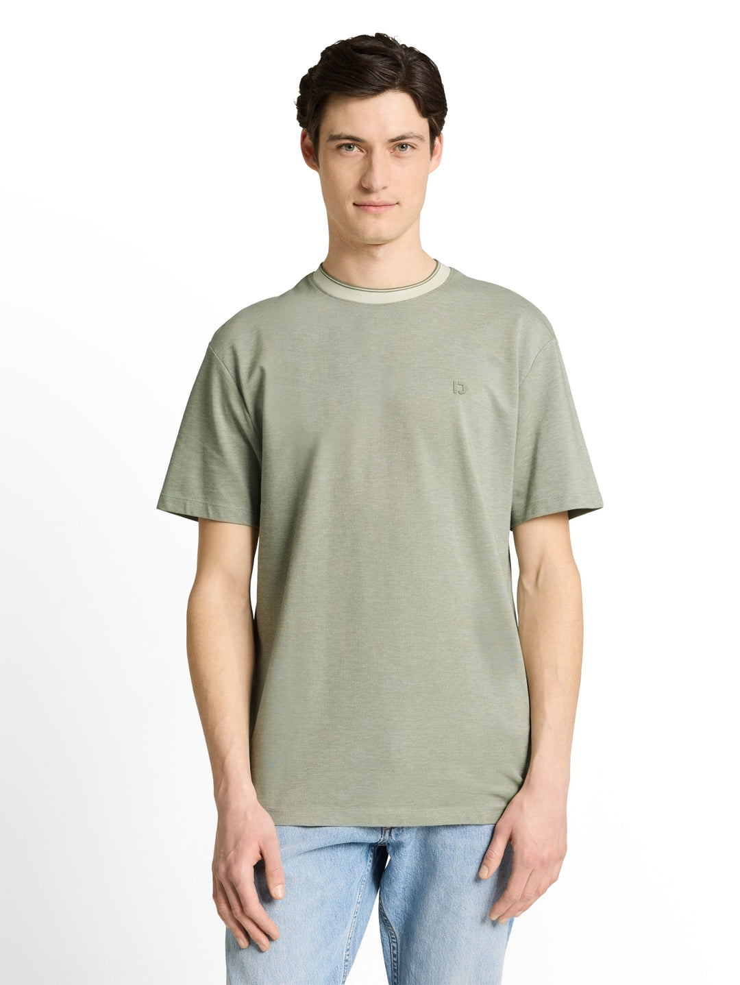 relaxed structured tshirt, mint sea spray two tone pique 39867 Bild 5