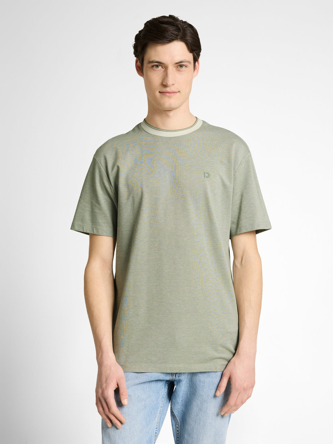relaxed structured tshirt, mint sea spray two tone pique 39867 Bild 5