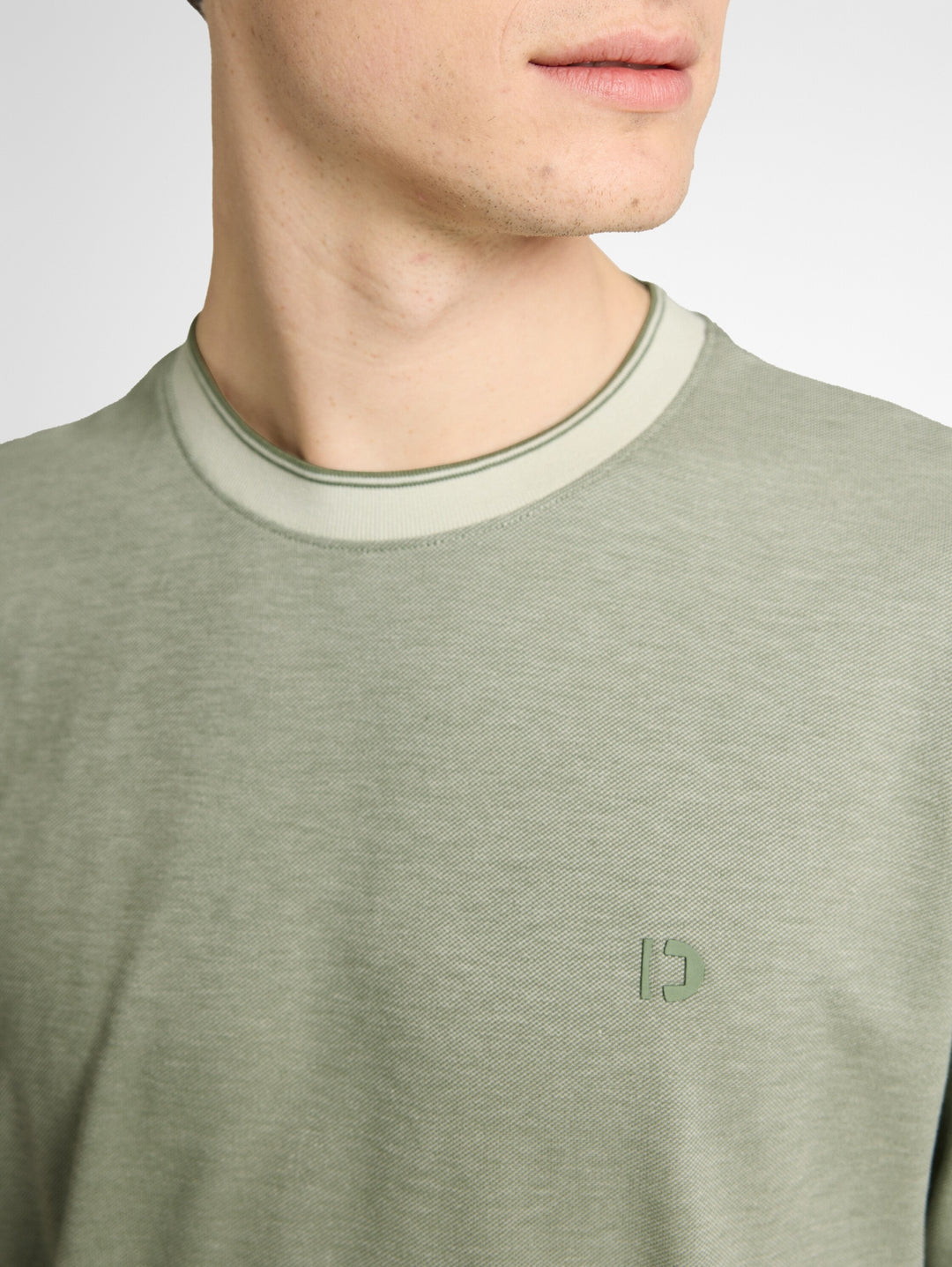 relaxed structured tshirt, mint sea spray two tone pique 39867 Bild 6