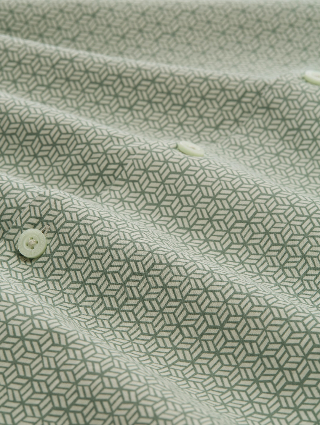 relaxed viscose resort shirt, green mint geometrical print 39497 Bild 2