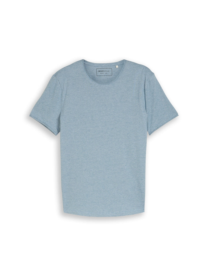 rounded hem finestripe t-shirt, classic dust blue fine stripe 40295 Bild 1