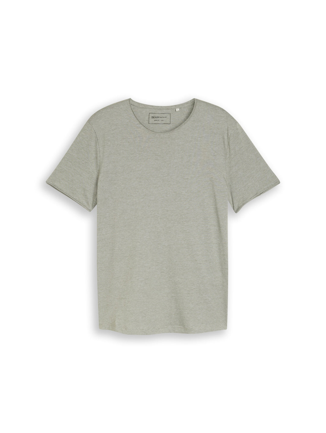 rounded hem finestripe t-shirt, oak leaf green fine stripe 40296 Bild 1