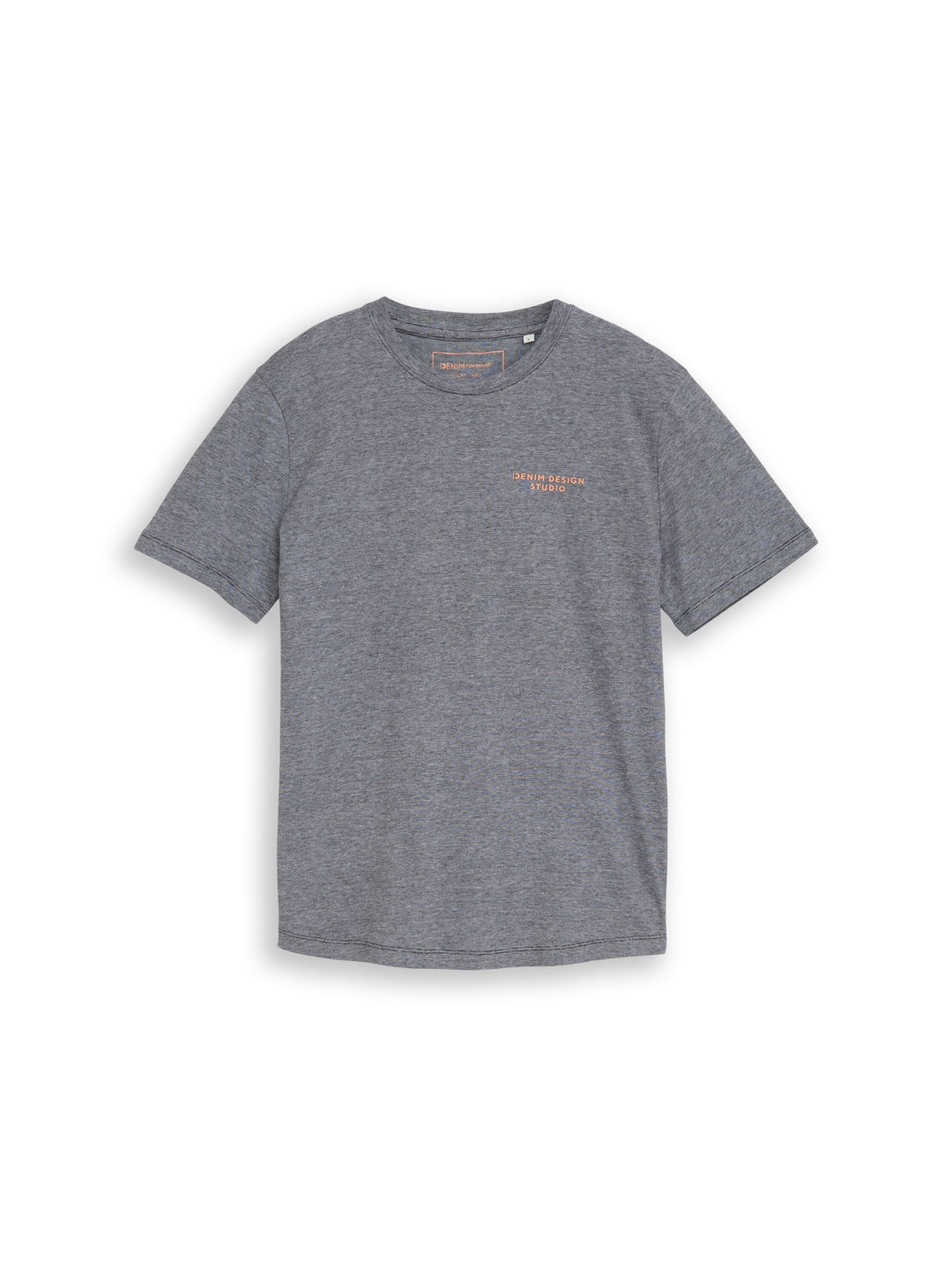 rounded hem finestripe t-shirt, black white mini stripe 37694 Bild 1