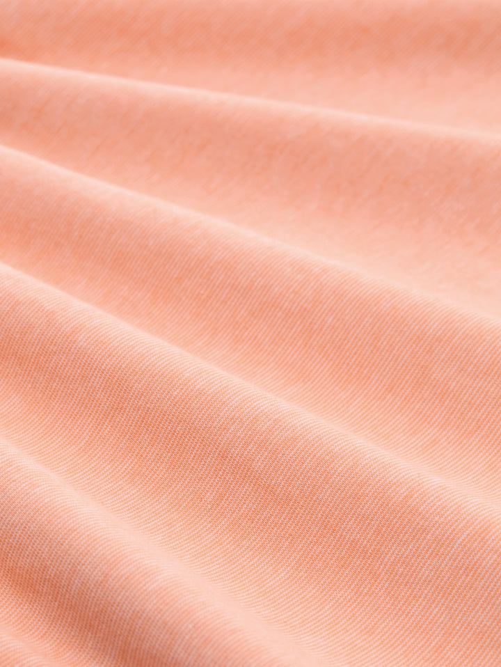 rounded hem finestripe t-shirt, peach orange white fine stripe 40342 Bild 2