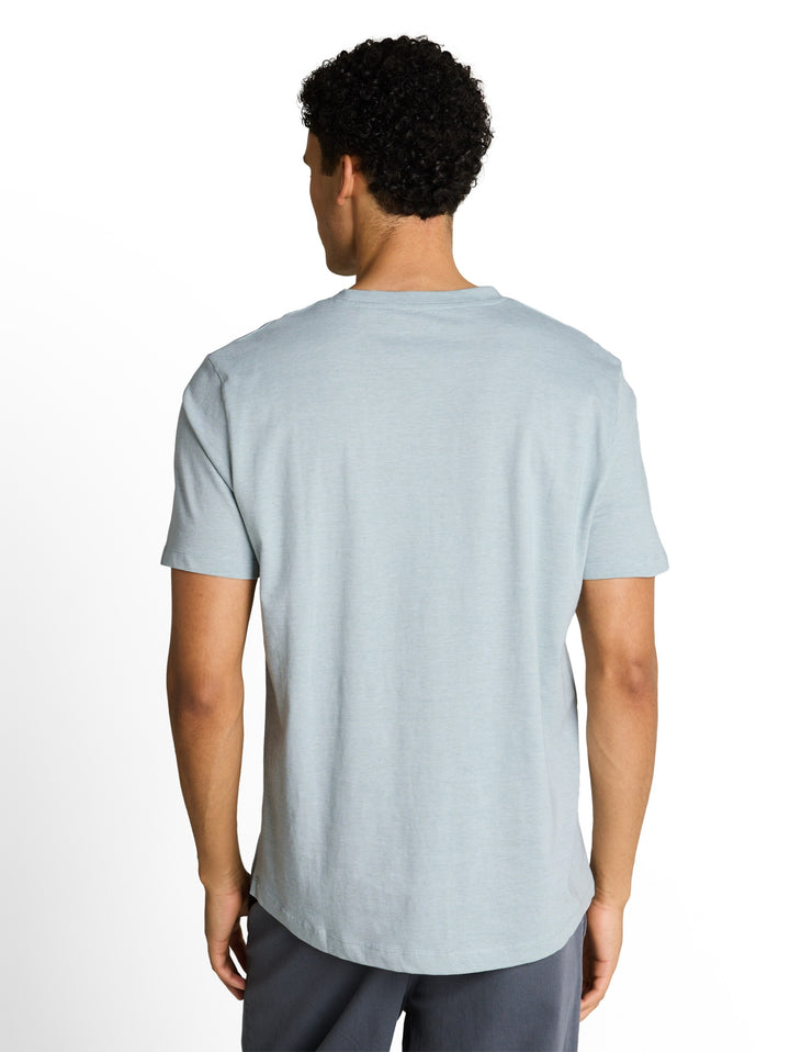 rounded hem finestripe t-shirt, green white fine stripe 40343 Bild 4