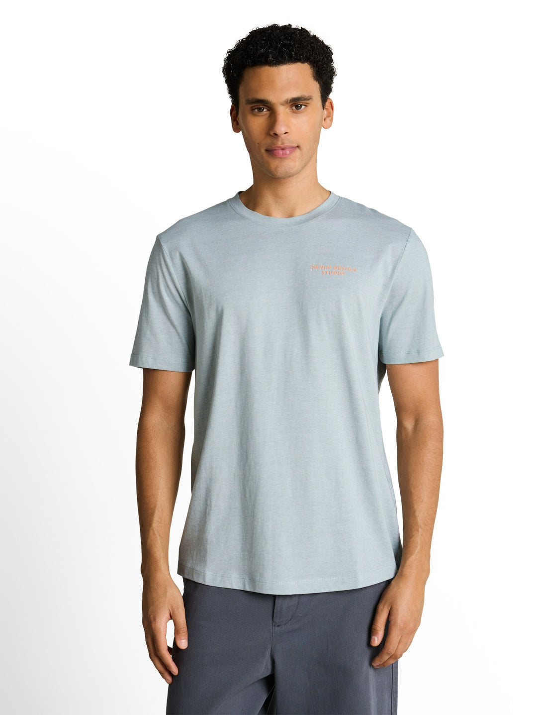 rounded hem finestripe t-shirt, green white fine stripe 40343 Bild 5