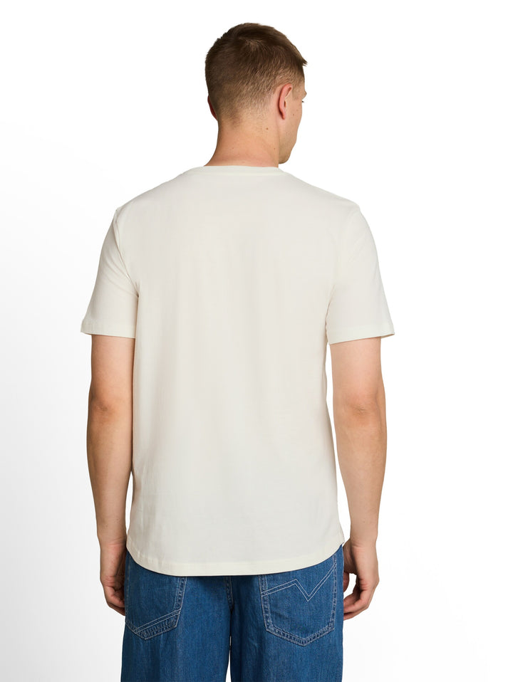 rounded hem pocket t-shirt, Wool White 12906 Bild 4