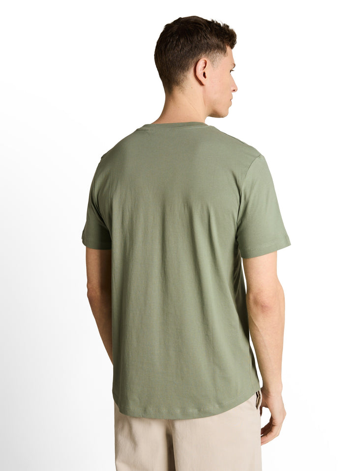 rounded hem printed t-shirt, Sea Spray 10427 Bild 4