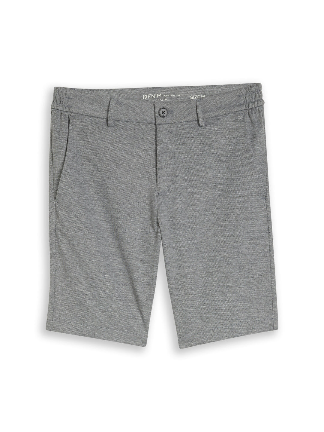 slim piqué chino short, grey melange pique 24774 Bild 1