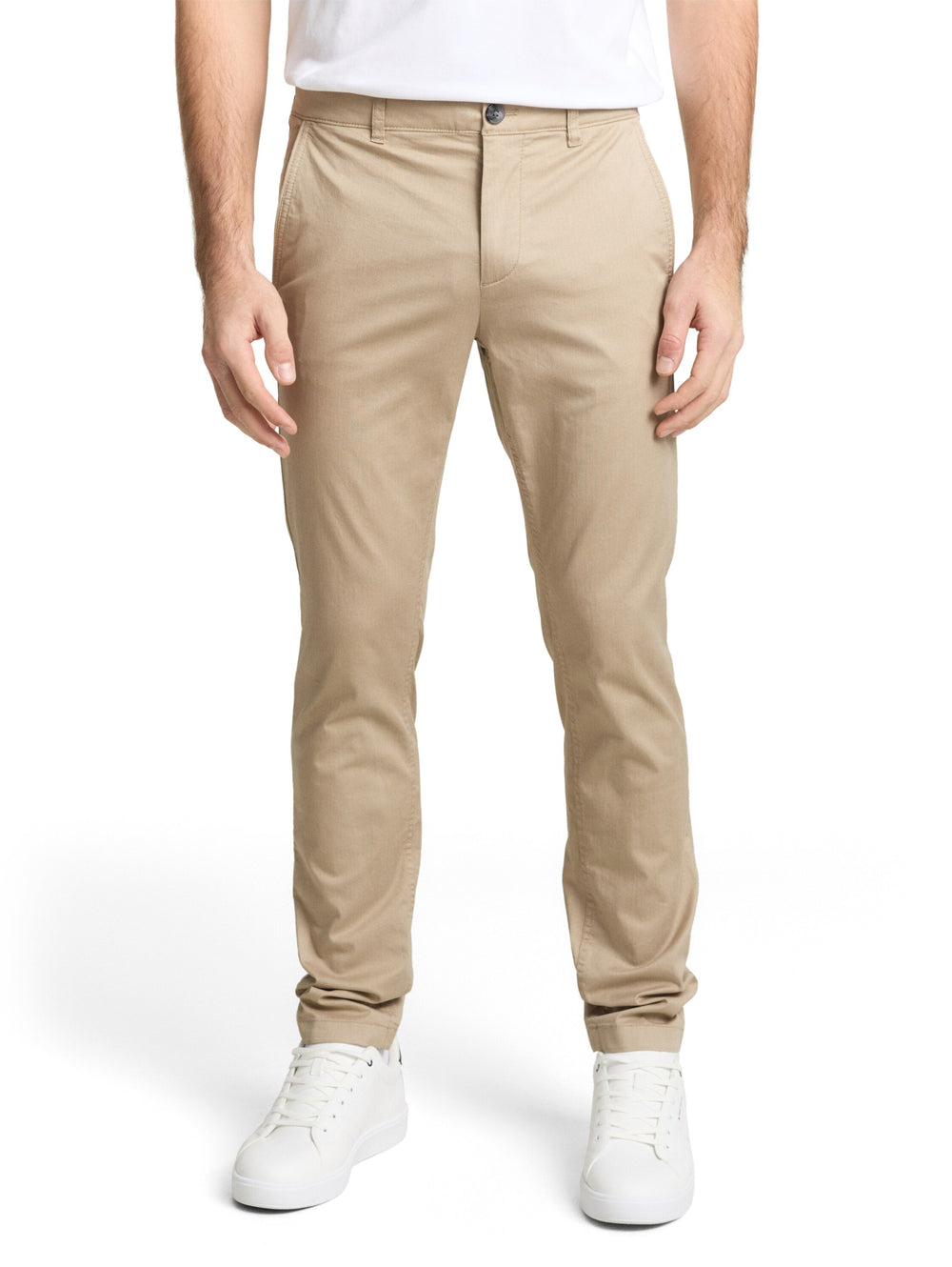 slim printed chino, beige mini geometric print 39609 Bild 2