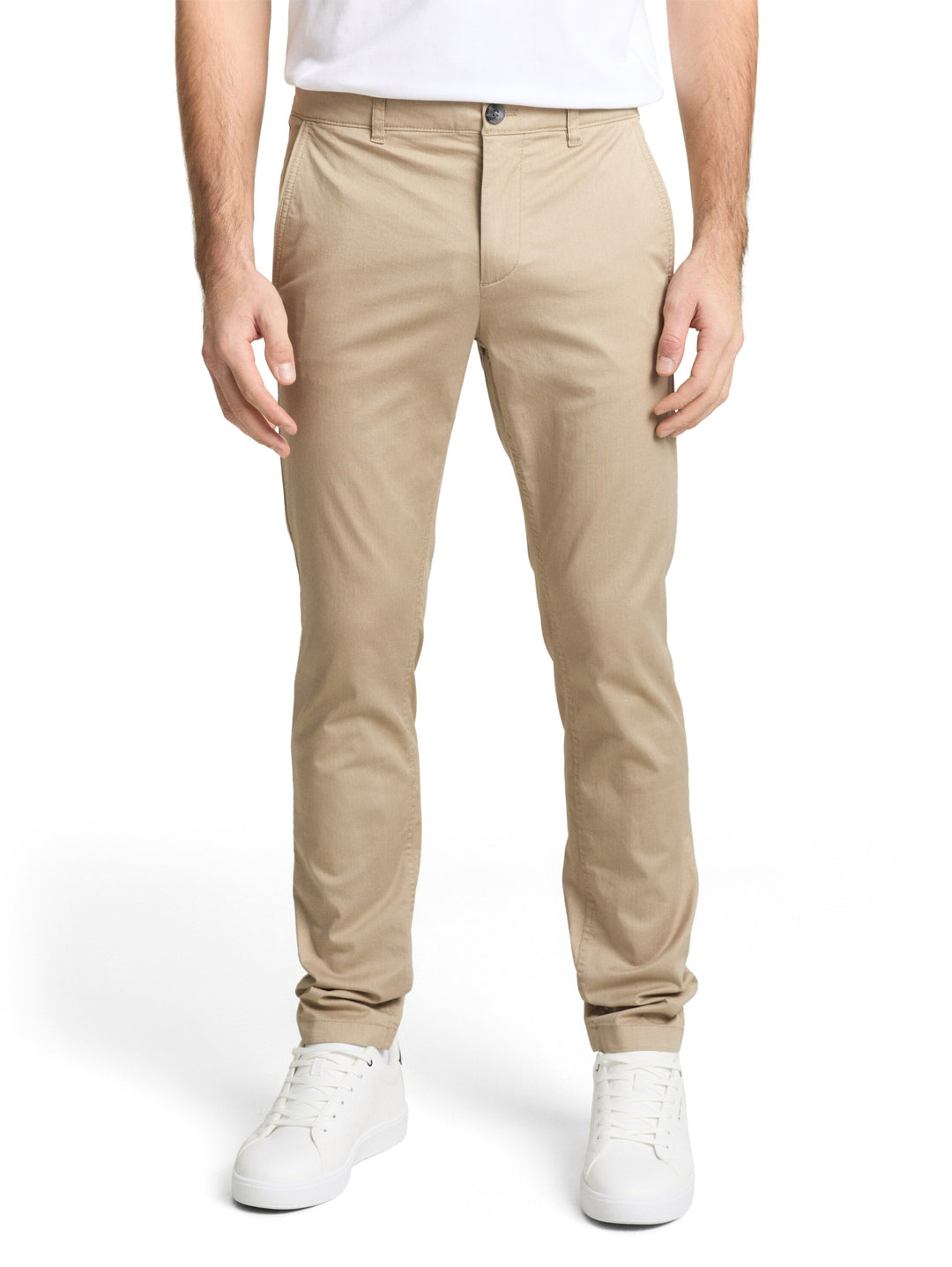 slim printed chino, beige mini geometric print 39609 Bild 2