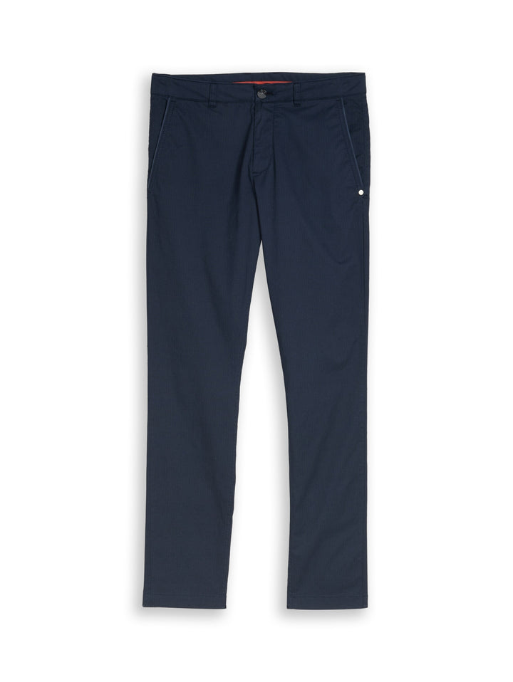 slim printed chino, navy mini geometric print 39608 Bild 1