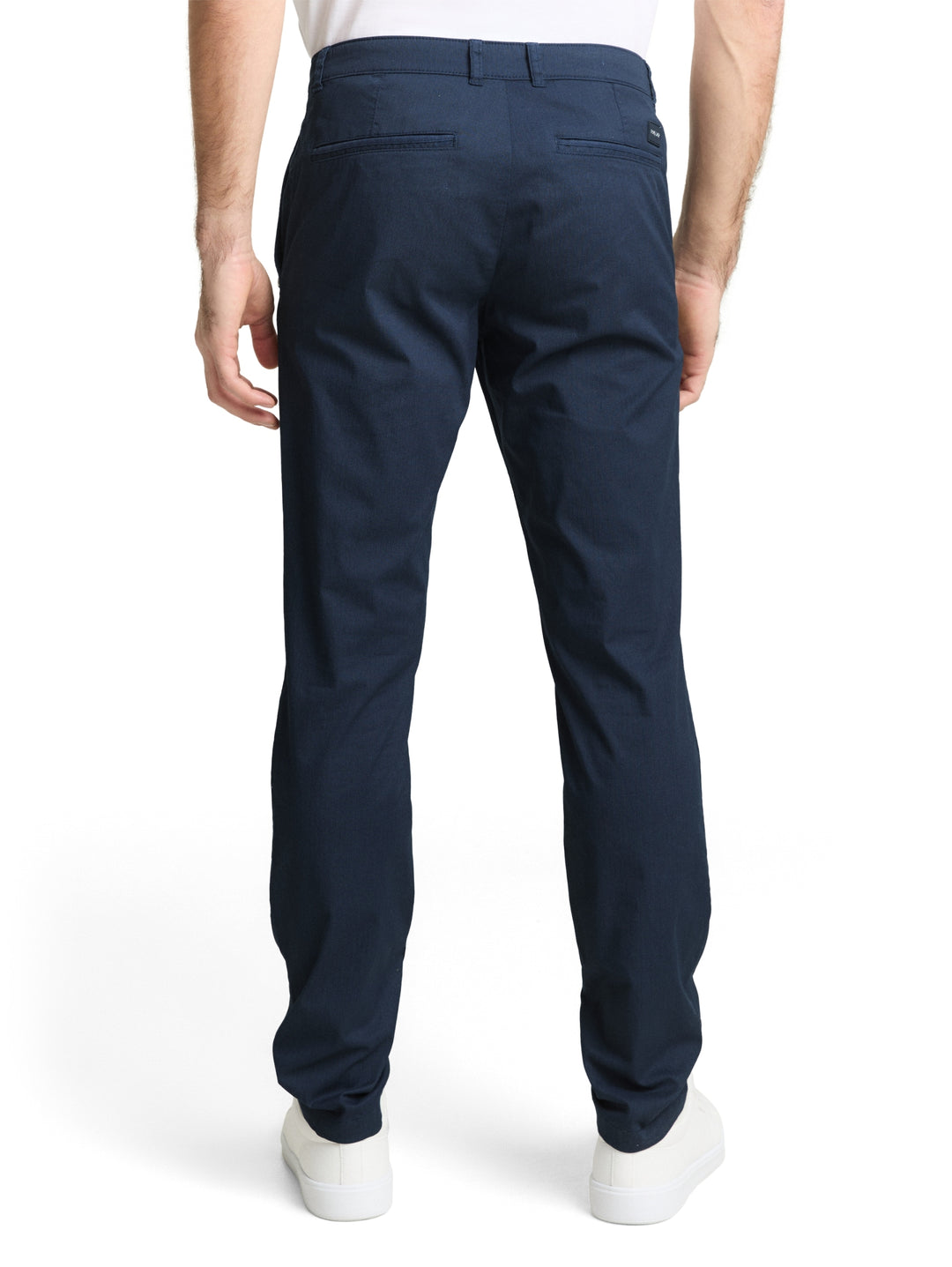 slim printed chino, navy mini geometric print 39608 Bild 4