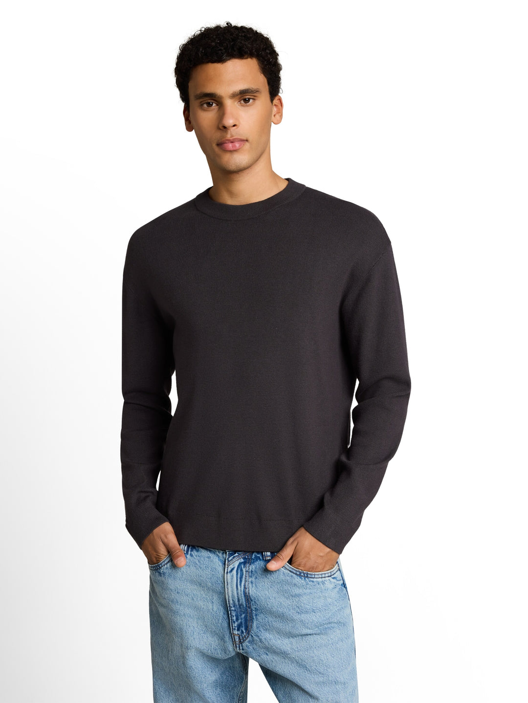 soft crew neck knit, coal grey 29476 Bild 6