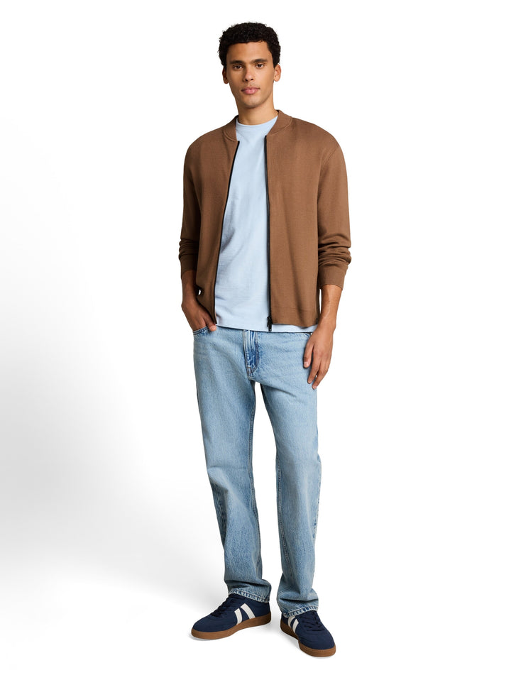 soft knitted bomber jacket, malt brown 28862 Bild 3