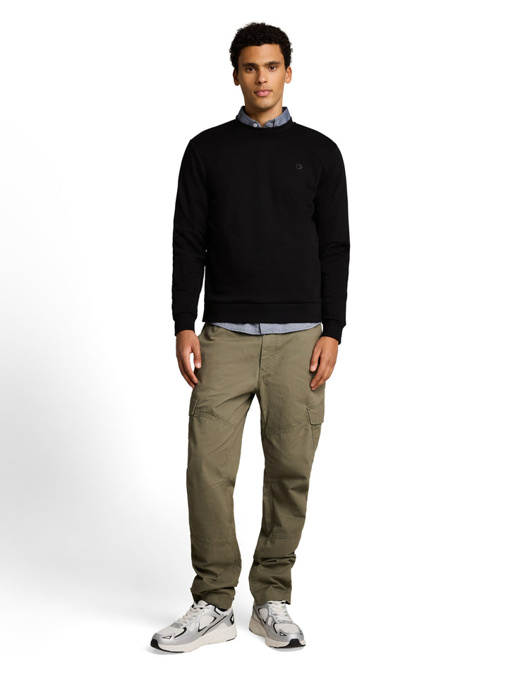 solid crew neck sweatshirt, Black 29999 Bild 3