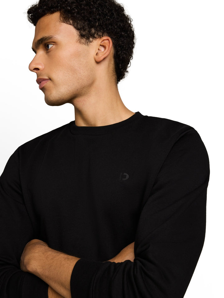 solid crew neck sweatshirt, Black 29999 Bild 5
