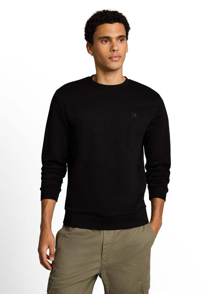solid crew neck sweatshirt, Black 29999 Bild 6