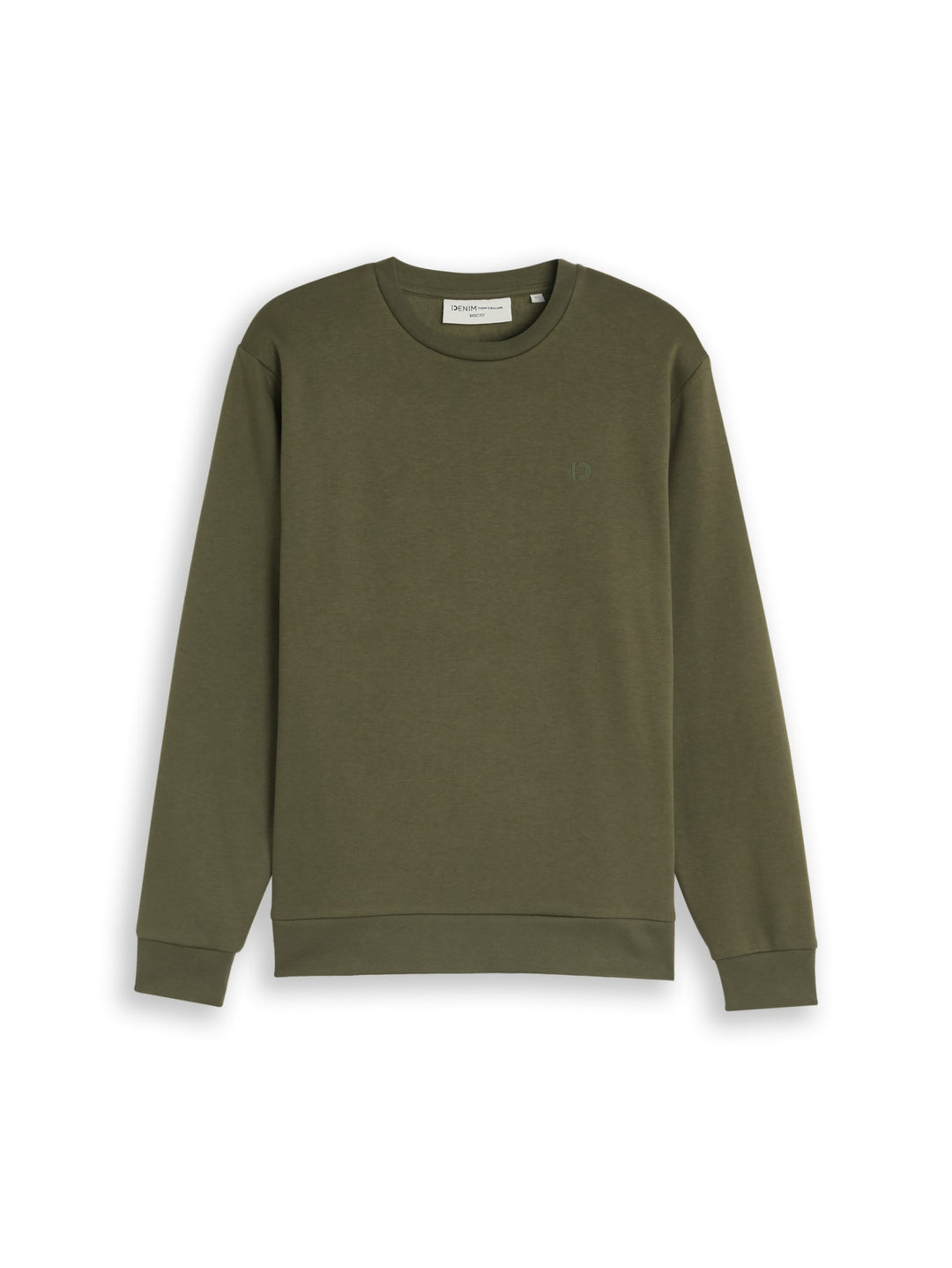 solid crew neck sweatshirt, urban olive green 23802 Bild 1
