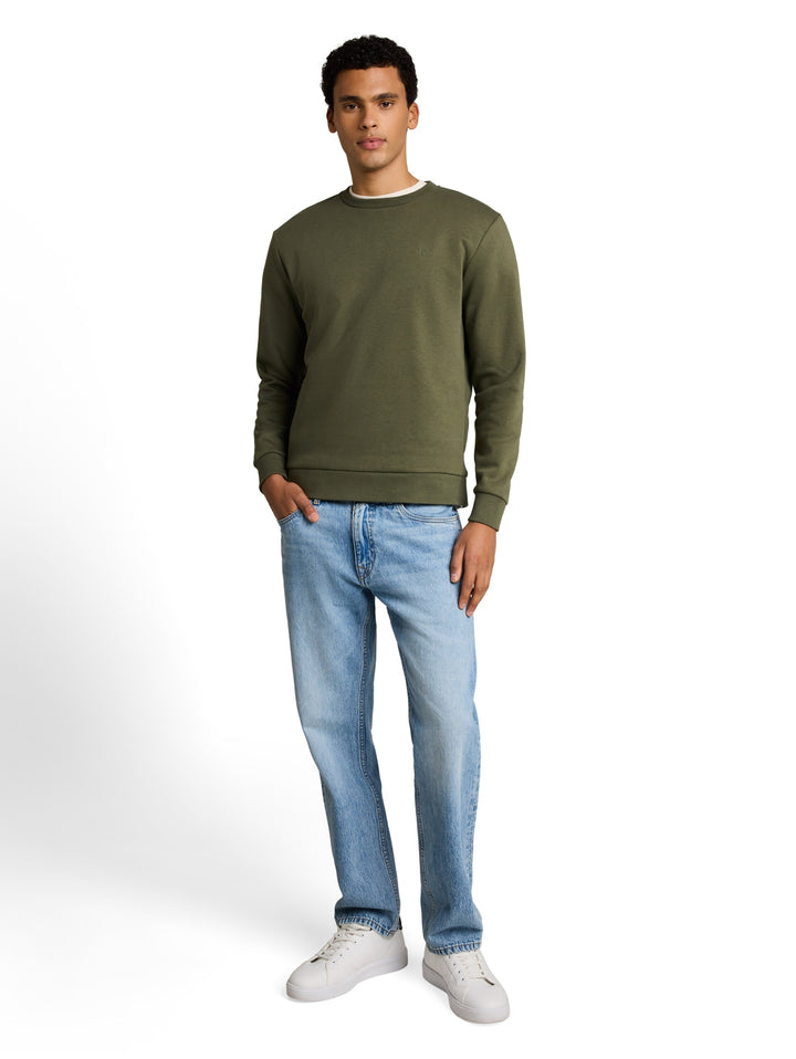 solid crew neck sweatshirt, urban olive green 23802 Bild 3