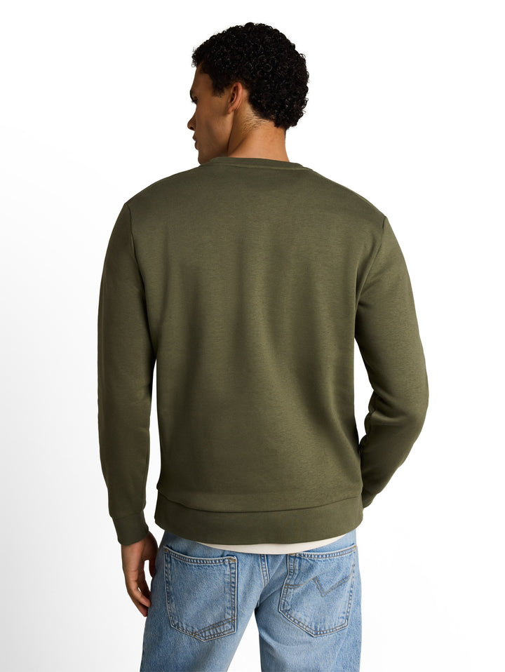 solid crew neck sweatshirt, urban olive green 23802 Bild 4