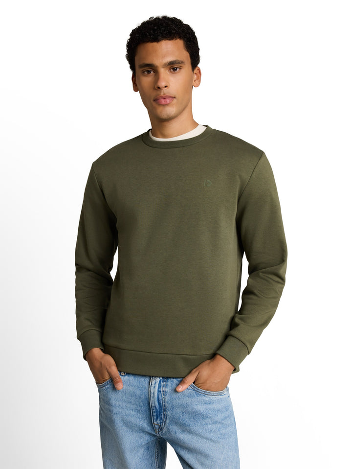 solid crew neck sweatshirt, urban olive green 23802 Bild 5