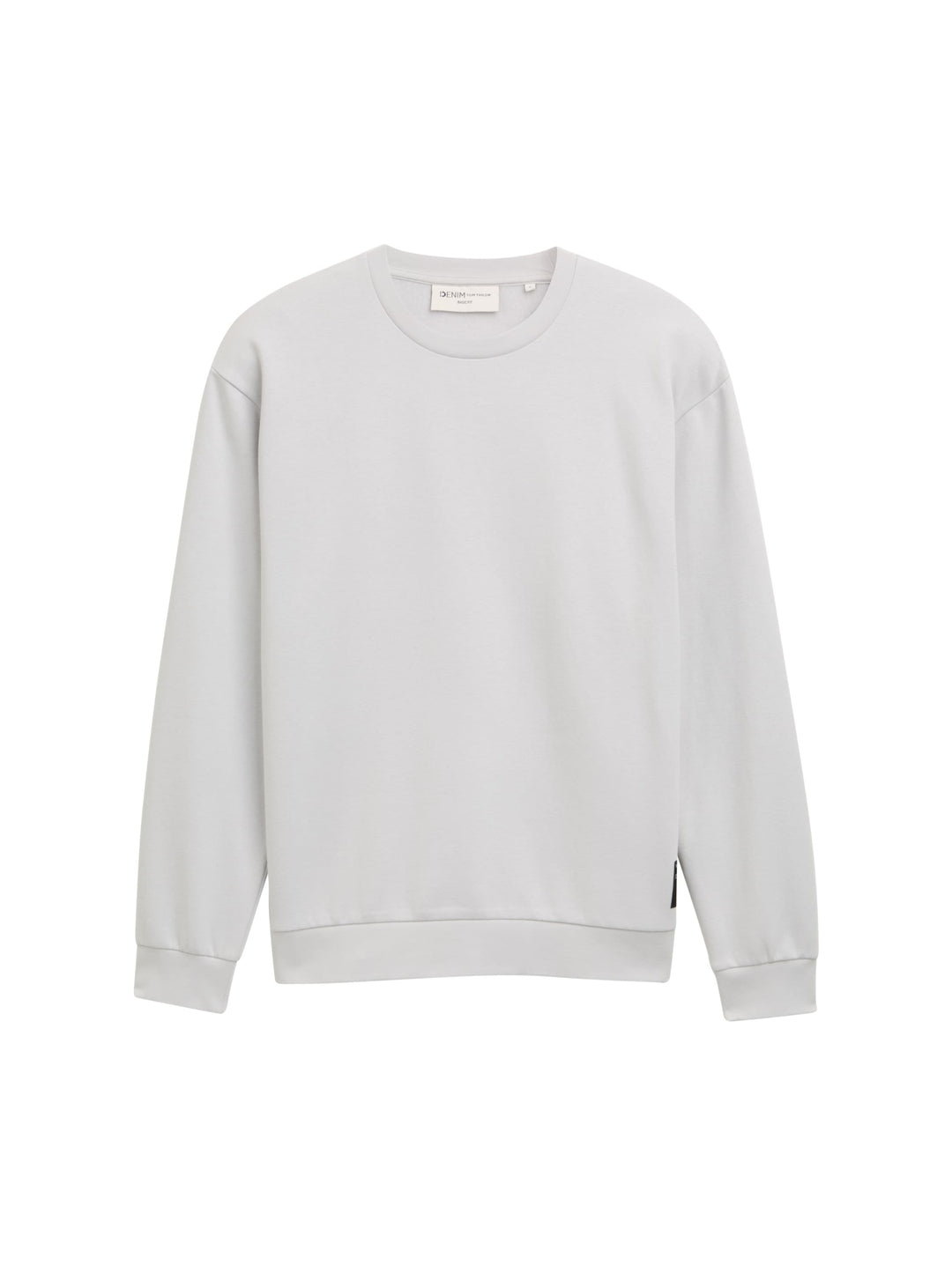 solid crewneck sweatshirt, Chalk Grey 15277 Bild 1