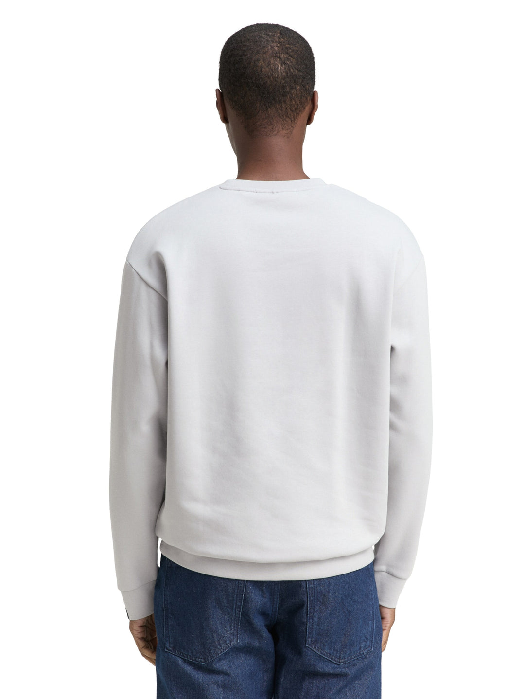 solid crewneck sweatshirt, Chalk Grey 15277 Bild 4
