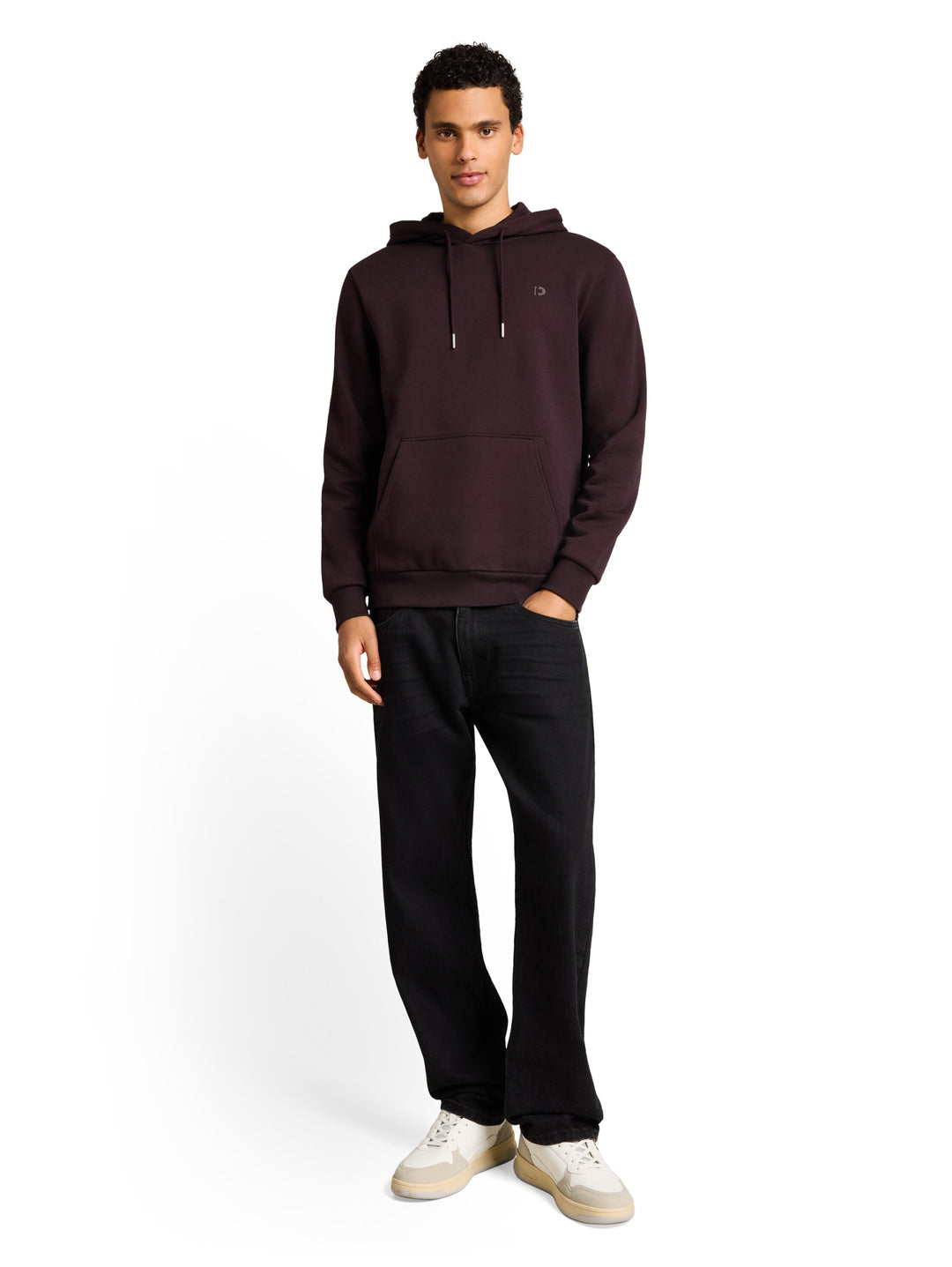 solid hoody, dark plum 40587 Bild 3