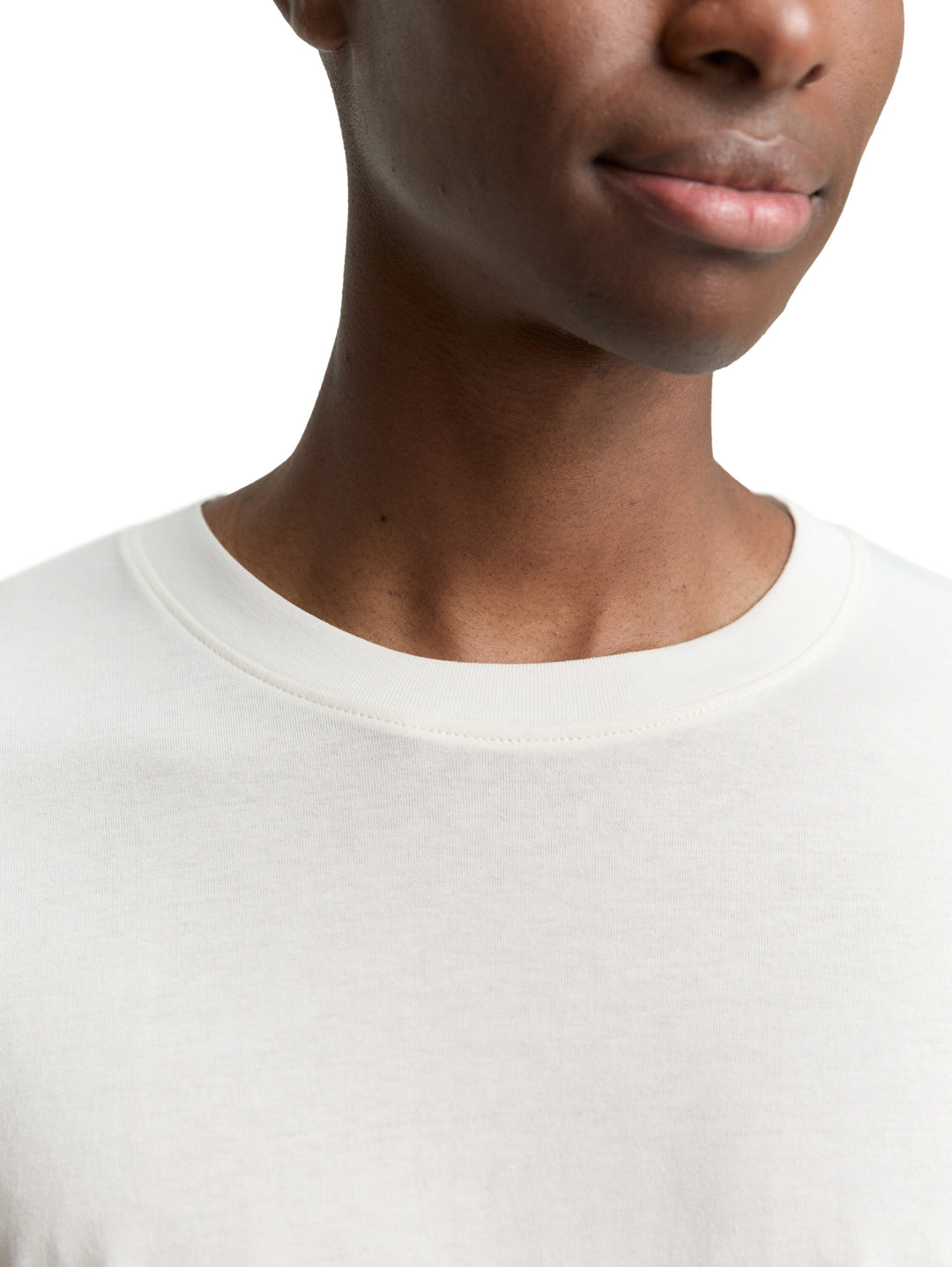 solid rounded hem longsleeve, Wool White 12906 Bild 5