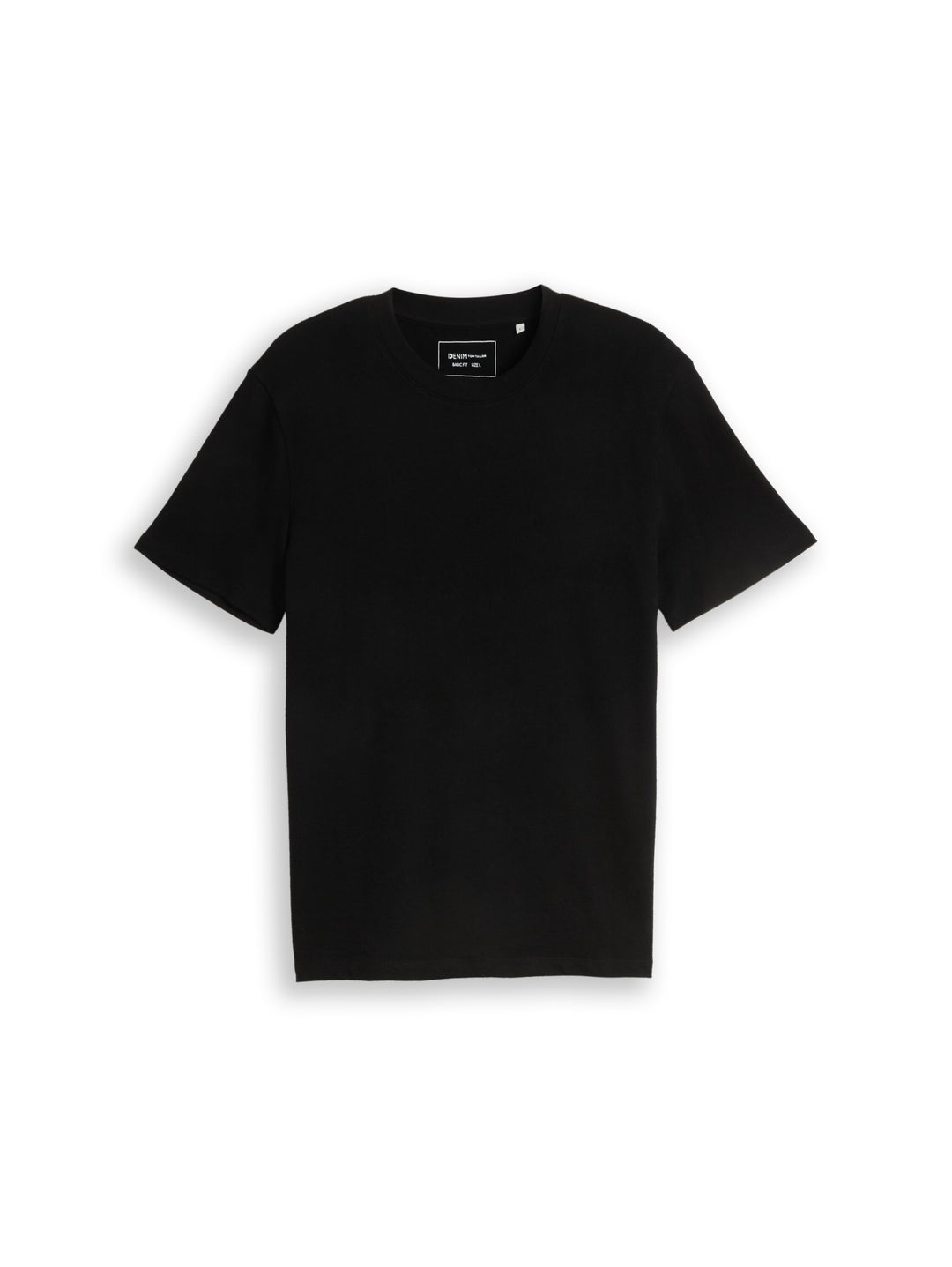 solid structured t-shirt, Black 29999 Bild 1
