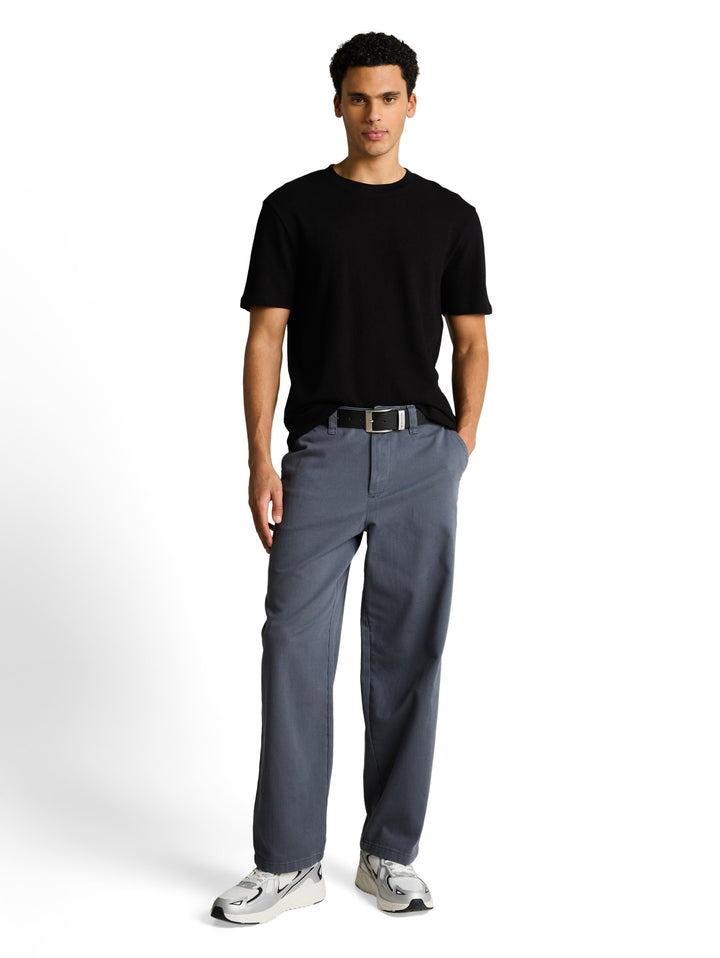 solid structured t-shirt, Black 29999 Bild 3