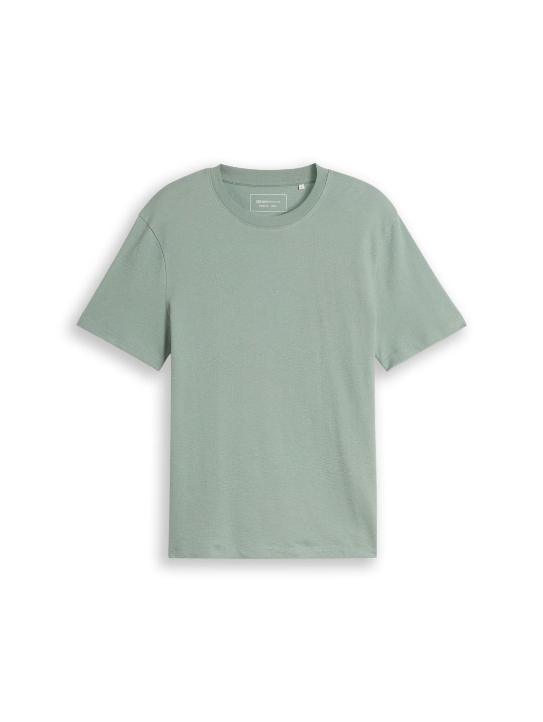 solid structured t-shirt, green mist 16005 Bild 1