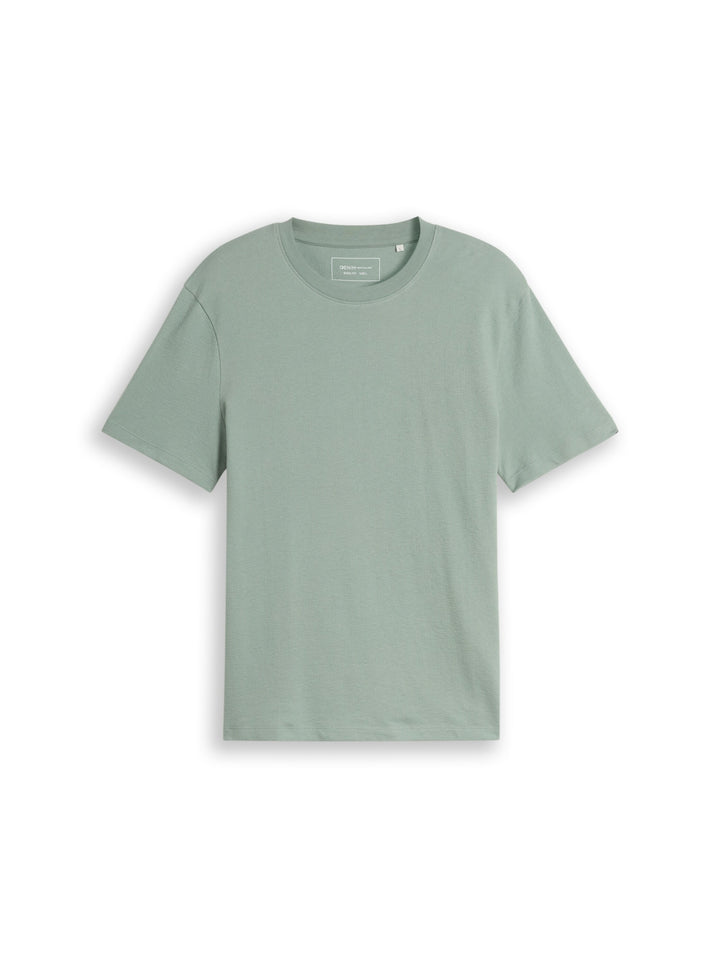 solid structured t-shirt, green mist 16005 Bild 1