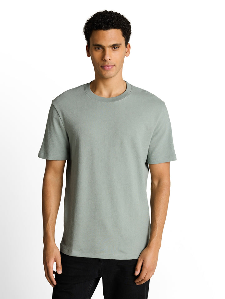 solid structured t-shirt, green mist 16005 Bild 5