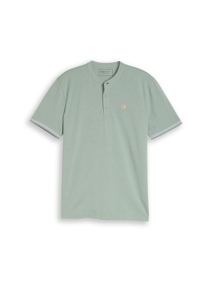 stand up collar two tone polo, green mist 16005 Bild 1