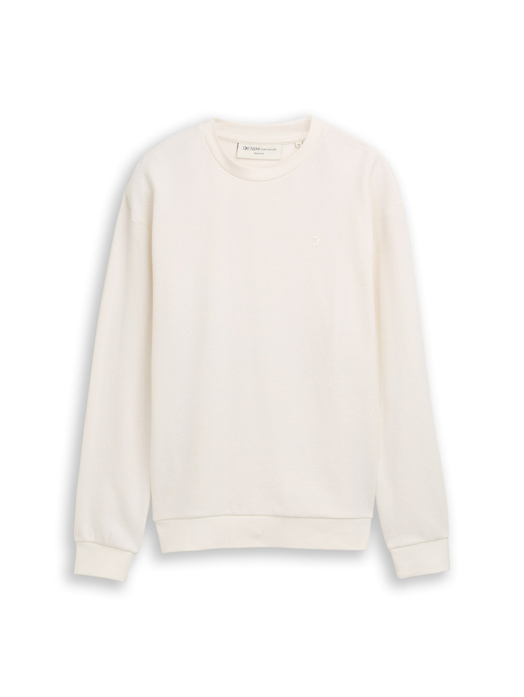 structured crew neck, Wool White 12906 Bild 1