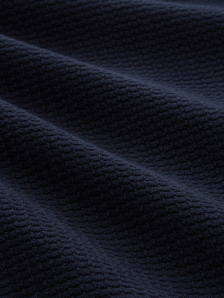 structured knit polo, sky captain blue 10668 Bild 2