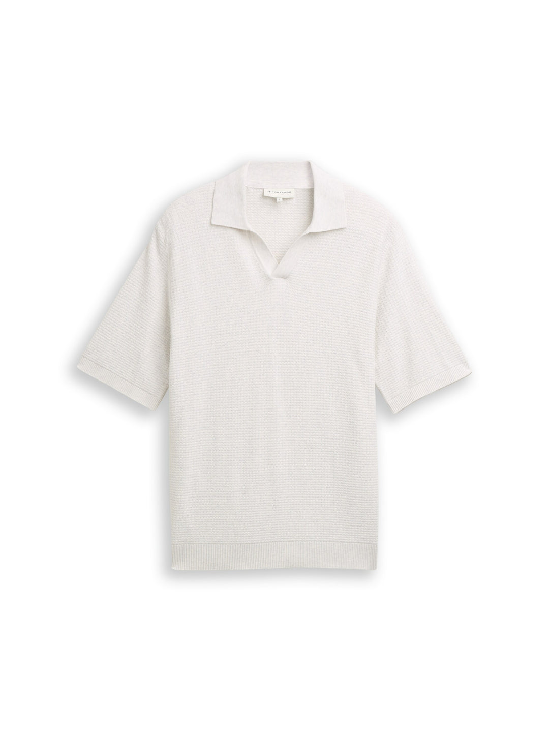 structured knit polo, Soft Vanilla Melange 13174 Bild 1