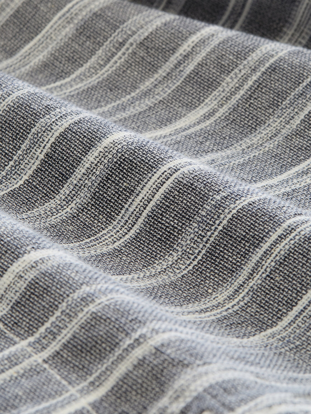 structured linen optic beach s, black greyish stripe 39522 Bild 3