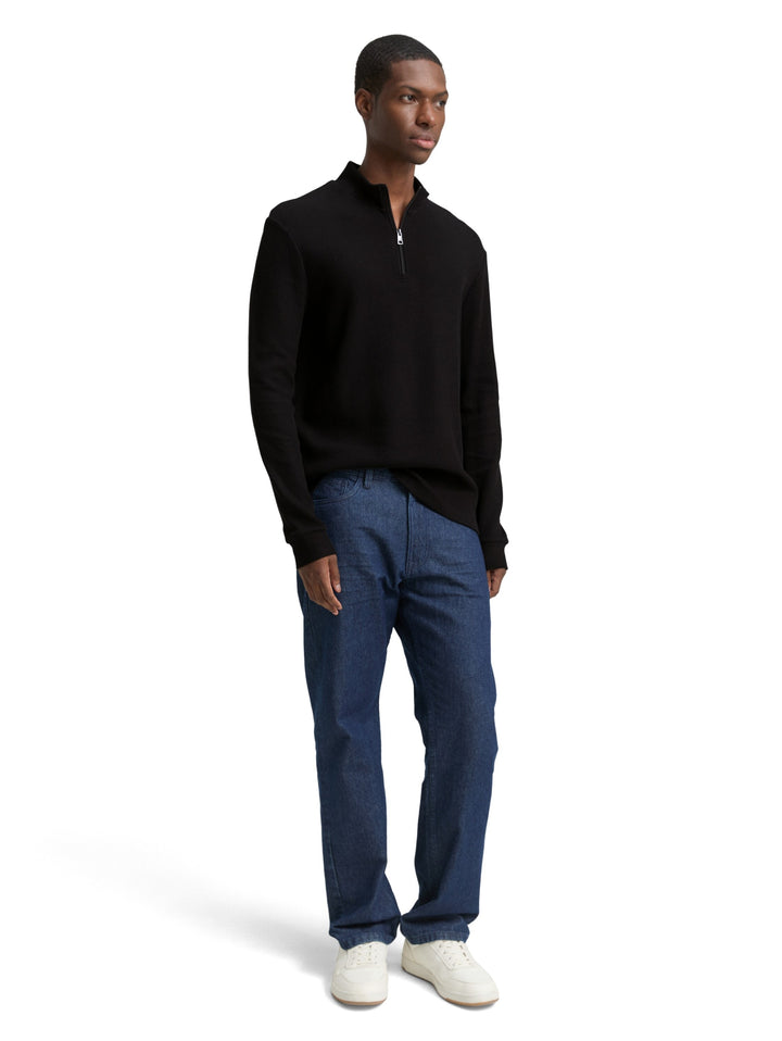 structured longsleeve, Black 29999 Bild 3