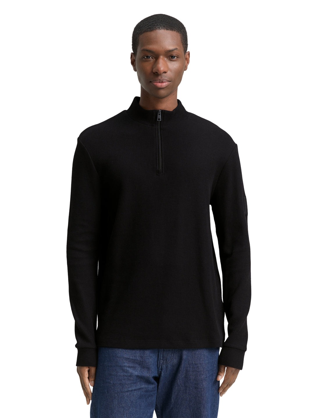 structured longsleeve, Black 29999 Bild 5