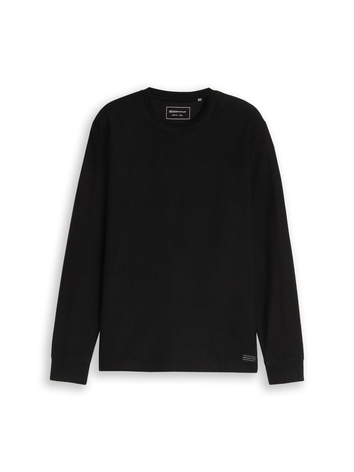 structured longsleeve, Black 29999 Bild 1