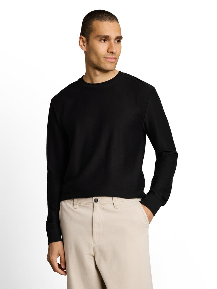 structured longsleeve, Black 29999 Bild 5